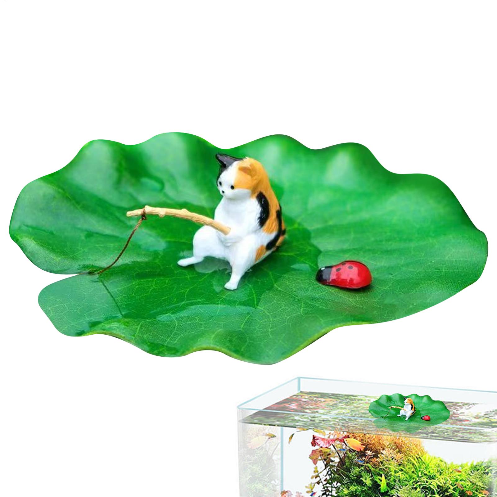 ของตกแต่งตู้ปลา แมวลอยน้ำ ตกปล - Aquarium Plants Live บทวิจารณ์และราคา
