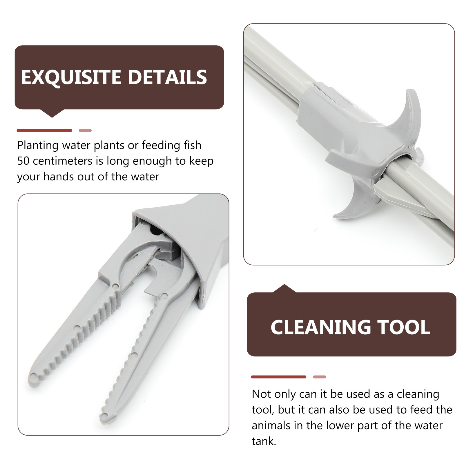 2 ชิ้น แหนบสำหรับต้นไม้น้ำ ด้า - Planted Aquarium Cleaning บทวิจารณ์และราคา
