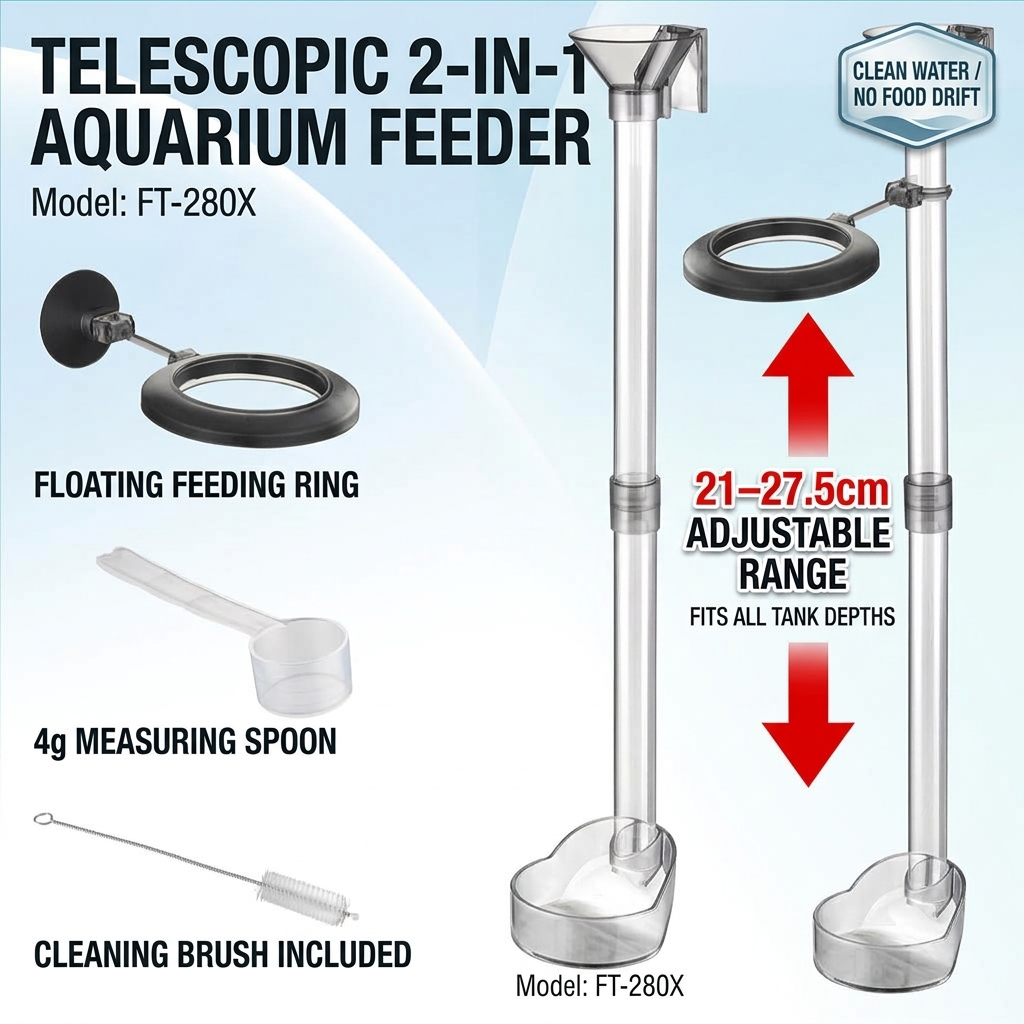 ท่อป้อนอาหารปลาแบบยืดหดได้ ทำจ - Aquarium Fertilizer บทวิจารณ์และราคา