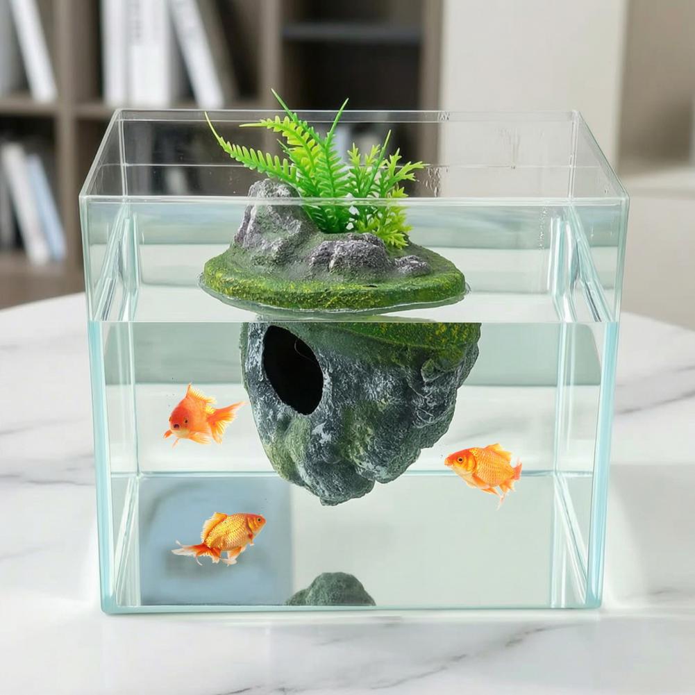 ที่หลบภัยสำหรับกุ้ง รูปทรงหินล - Aquarium Moss บทวิจารณ์และราคา